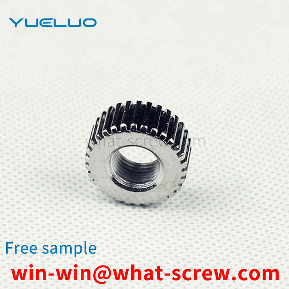 Custom knurled stainless steel nuts