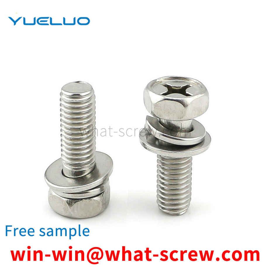 External hexagon three combination screws