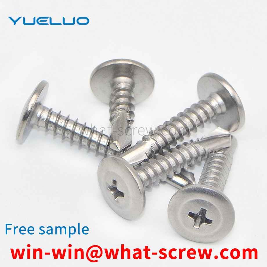 Cross large flat head drill screw