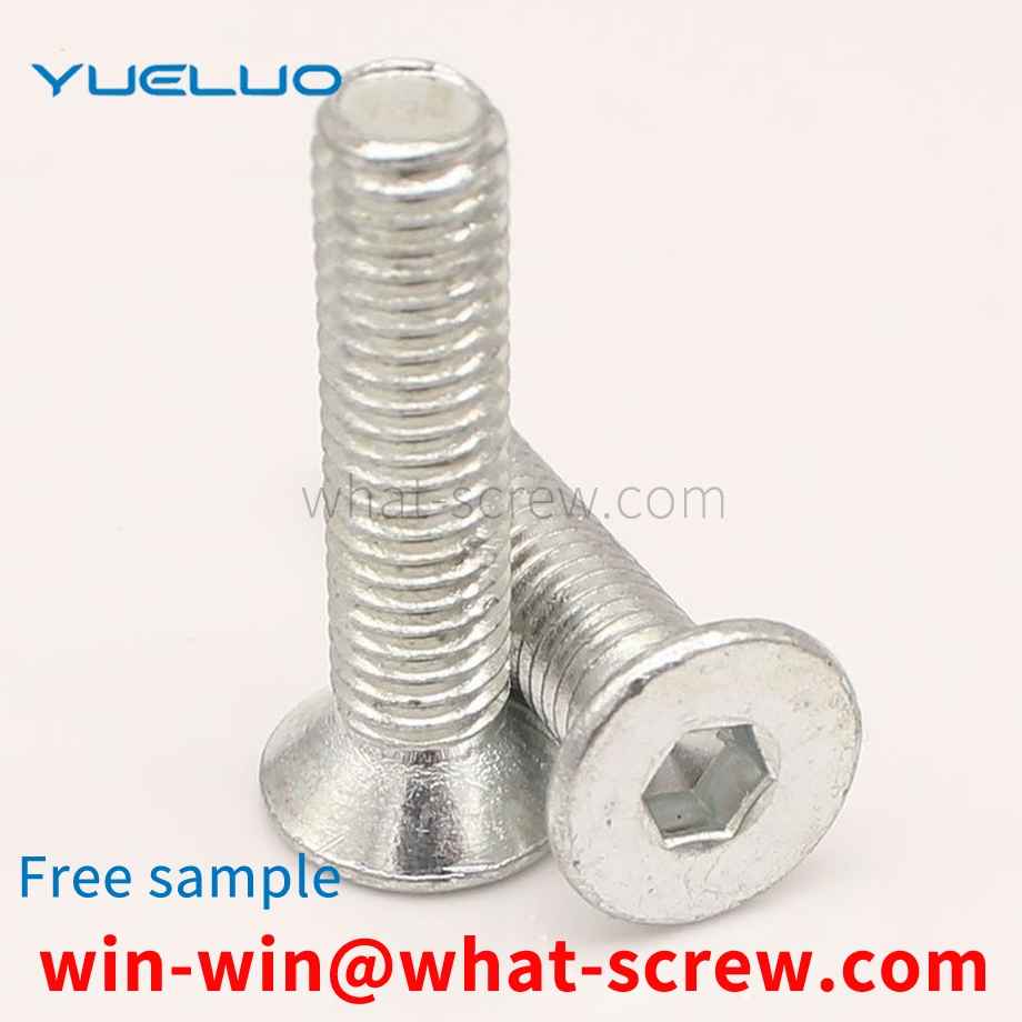 Customized white galvanized countersunk head