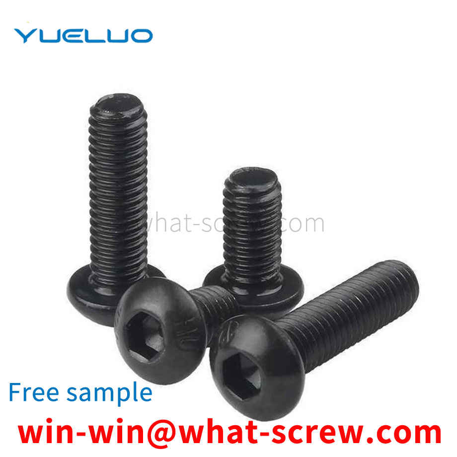 black dome head screws