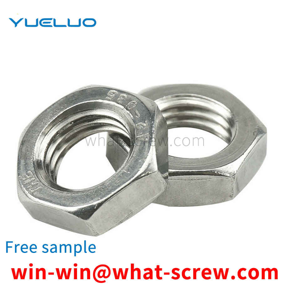 Stainless Steel Hexagon Thin Nuts