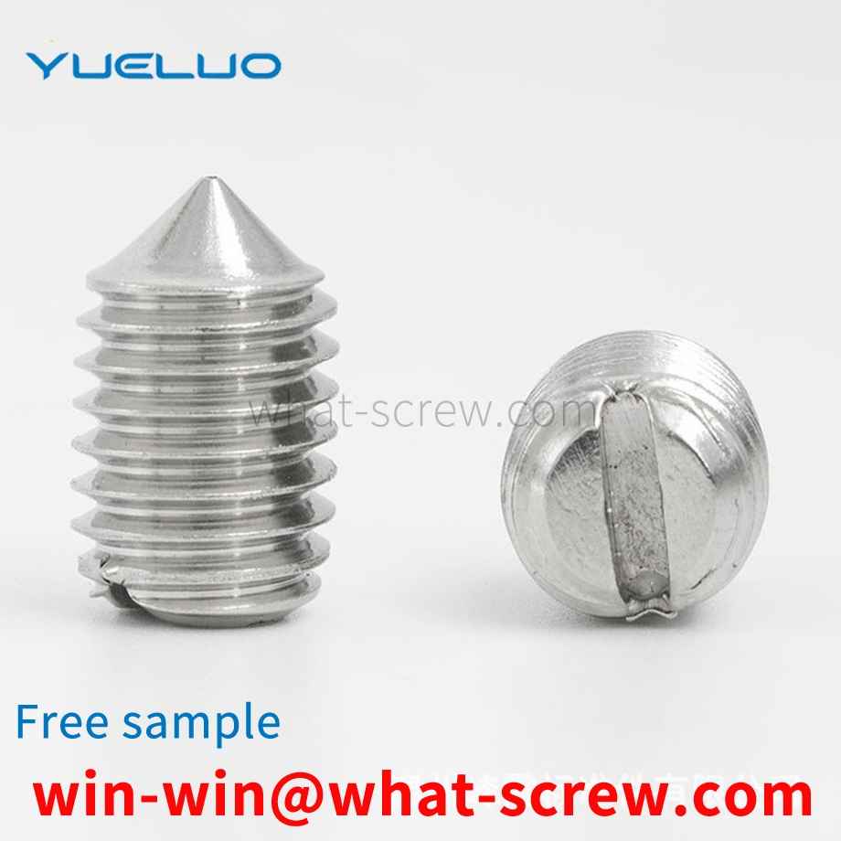 Slotted set screws