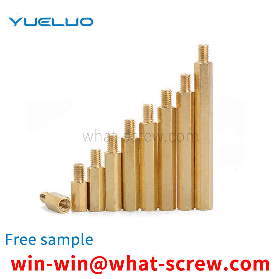 Single head hexagon copper post screw