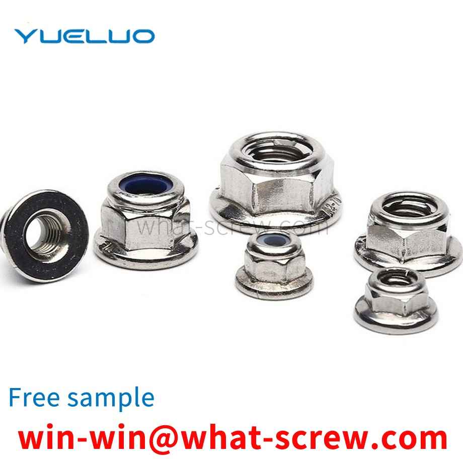 Flange metal self-locking nut