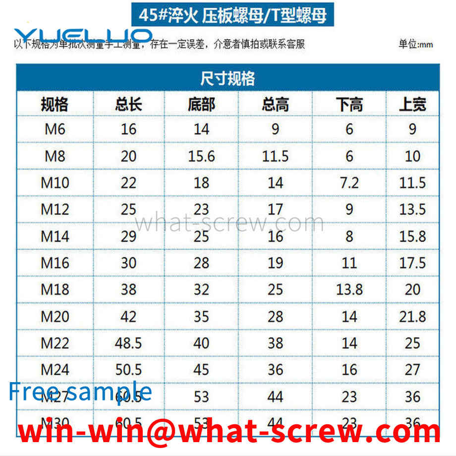 Supply steel hardened and hardened pressure plate nuts