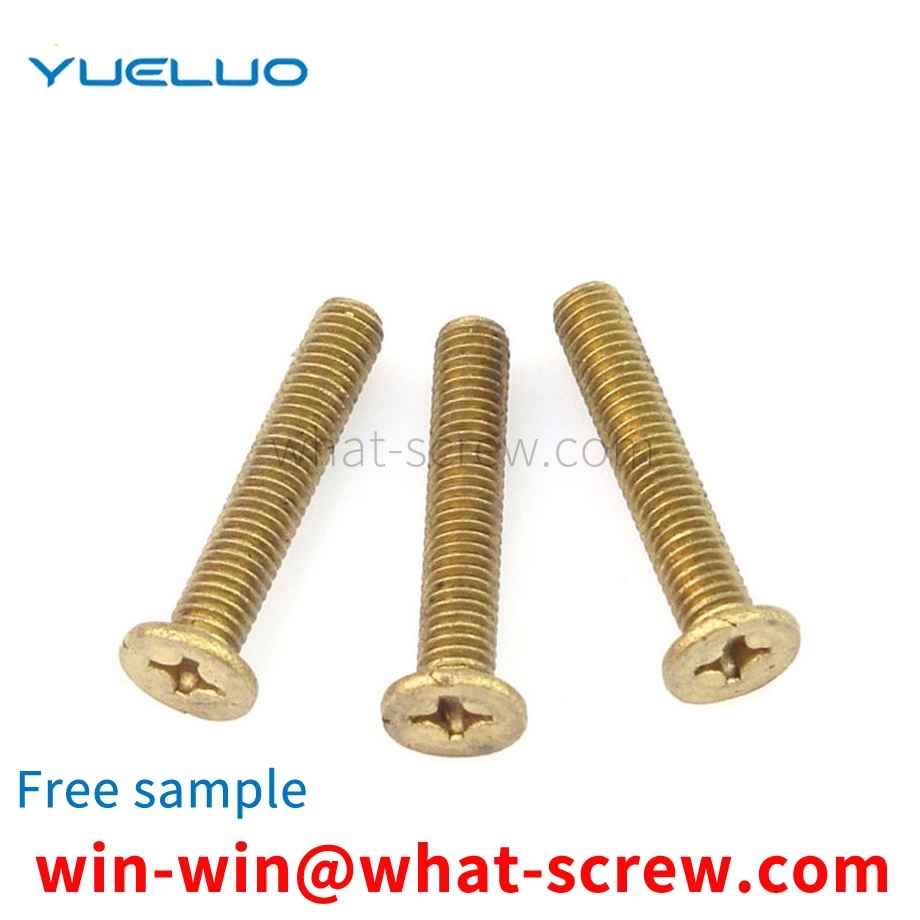 Copper Flat Head Phillips Screws