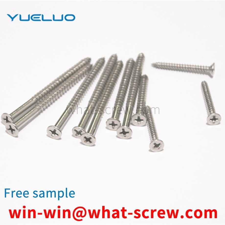 Flat head self-tapping screw