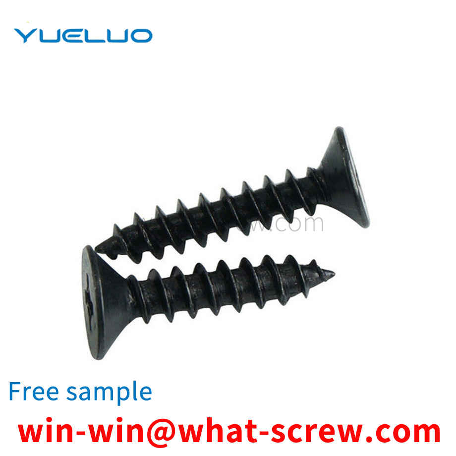 Customized black cross countersunk head