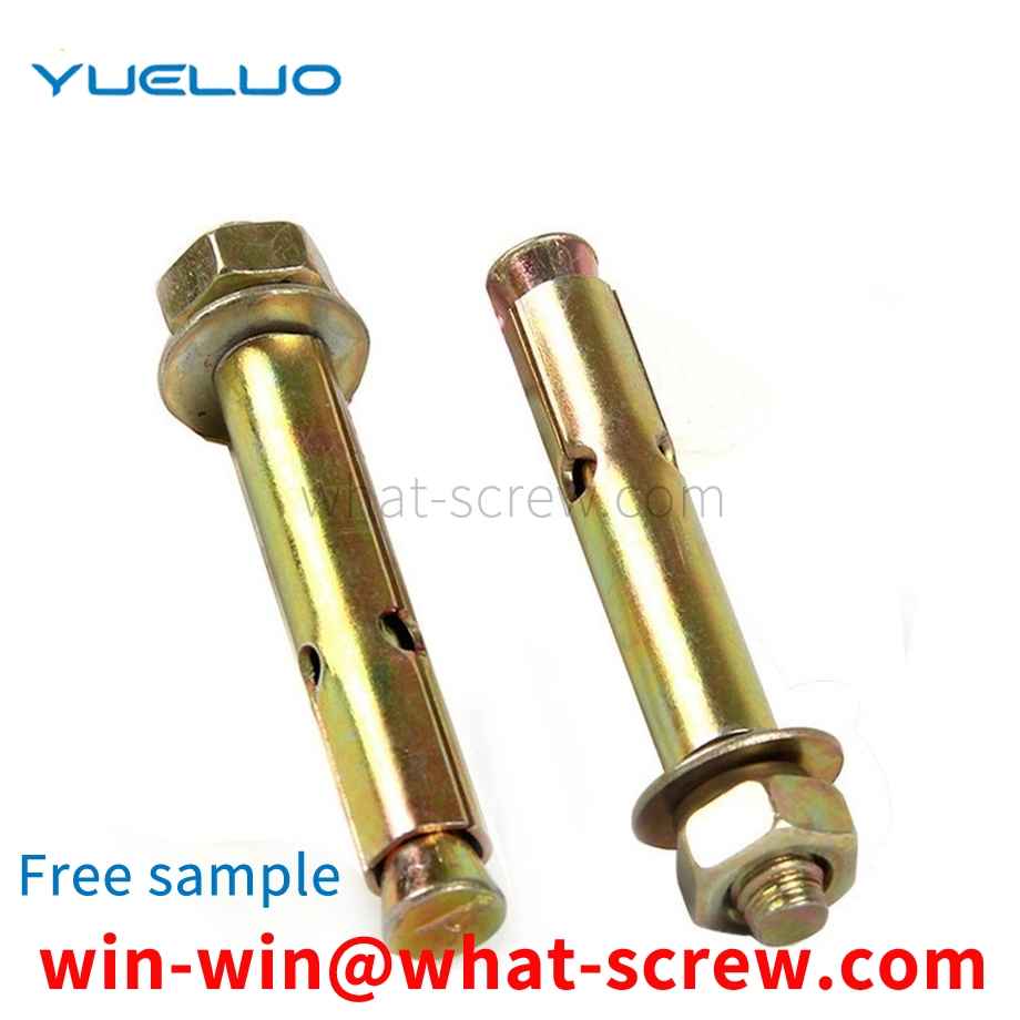 Iron color zinc expansion screw