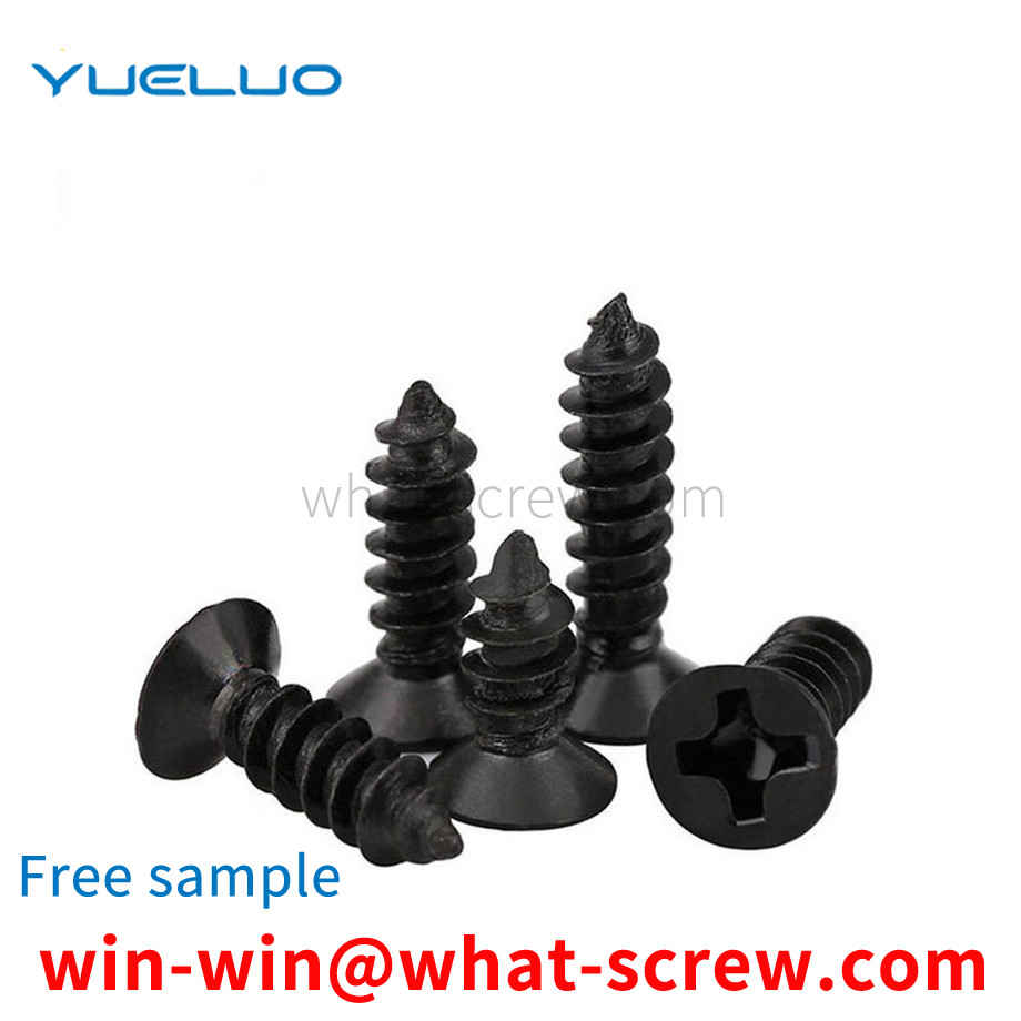 Customized black countersunk head