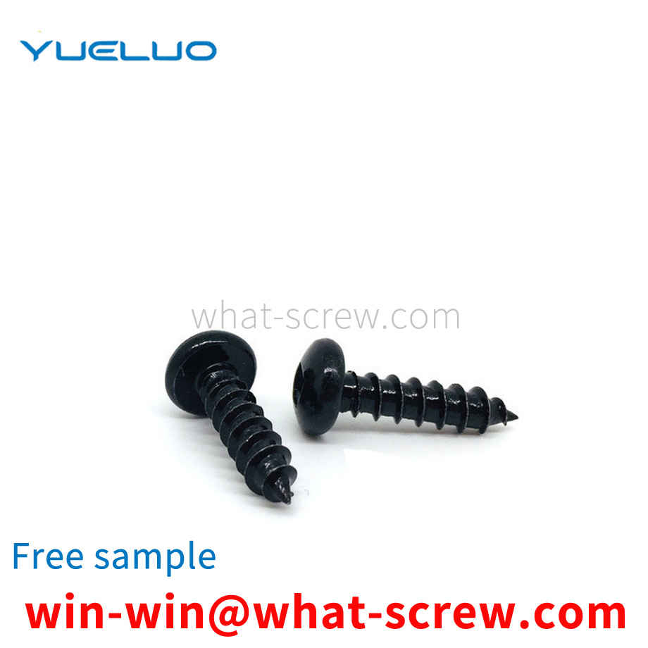 Black zinc inner corner square self-tapping screws