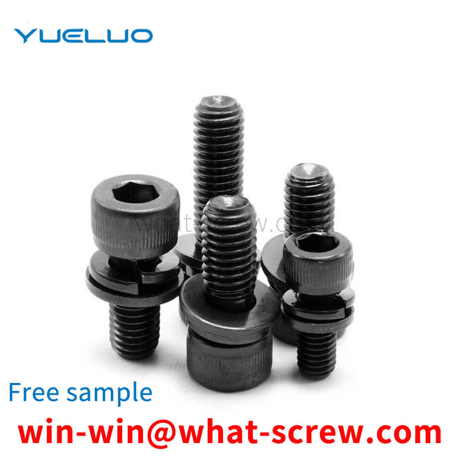 Three combination socket head cap screws