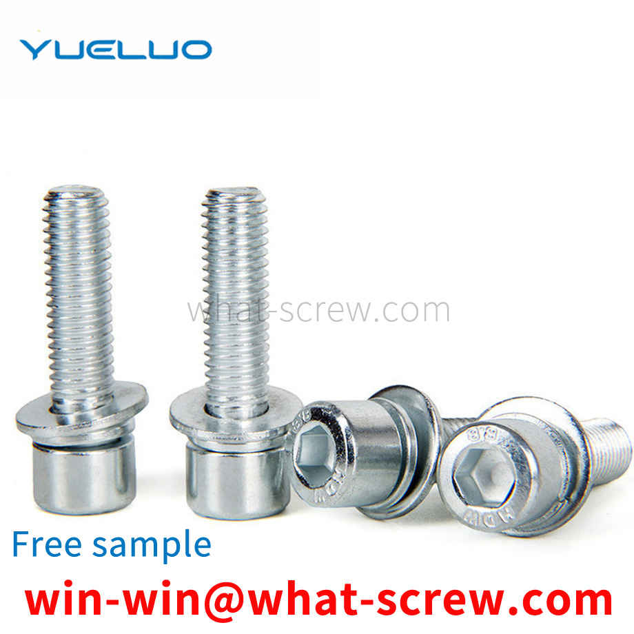 Hexagon socket three combination screws