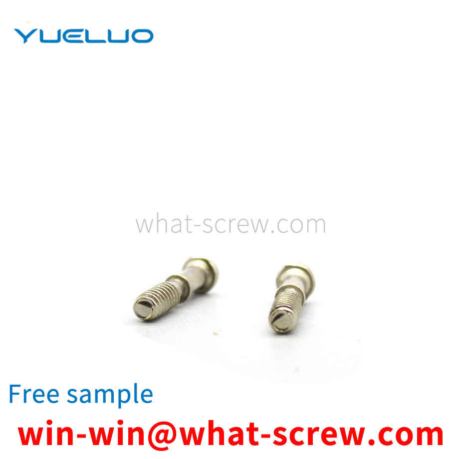 Pan head ellipse slotted screw