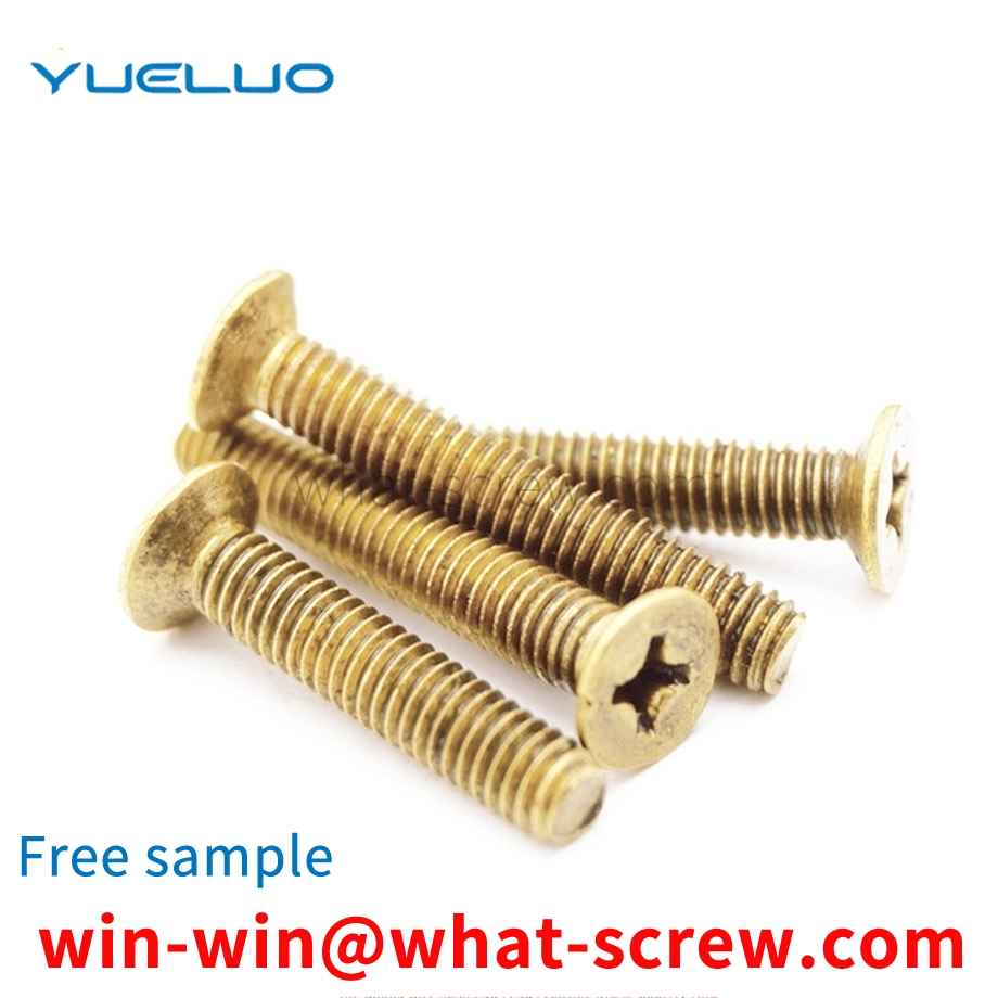 Custom Brass Countersunk Head Screws