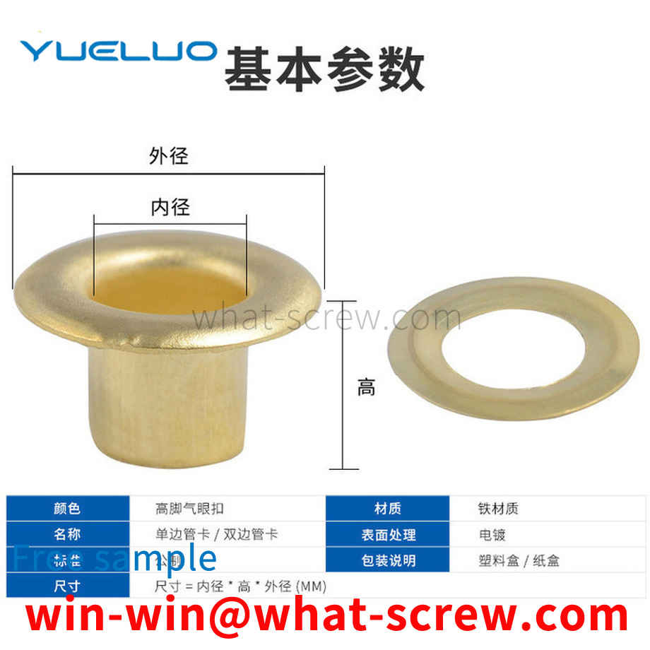 Processing display frame buckle long leg hollow rivet