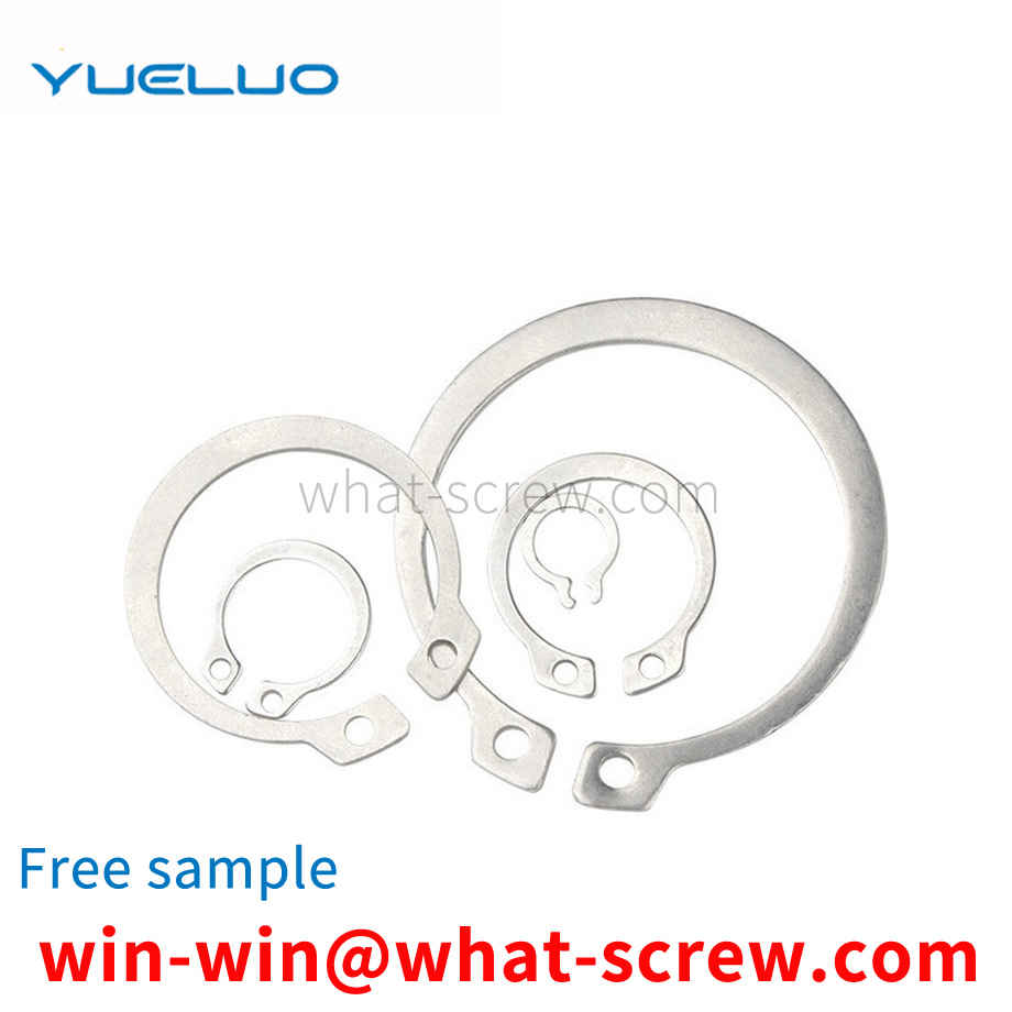 Axle card elastic retaining ring