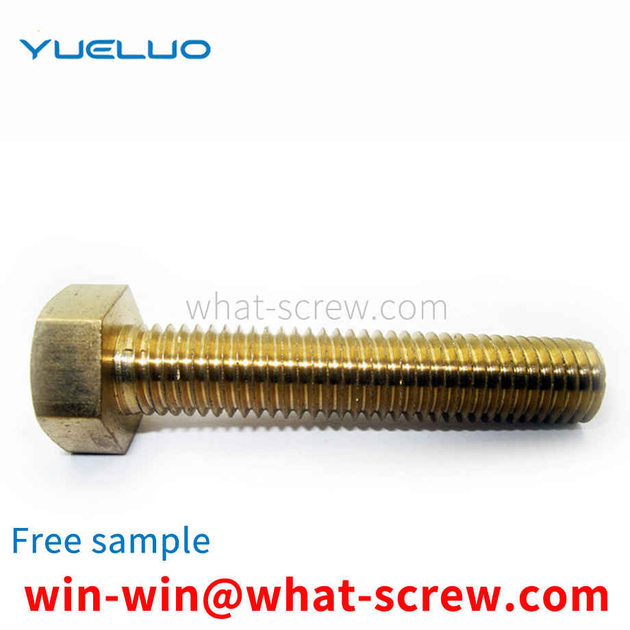 Customized copper hex bolts