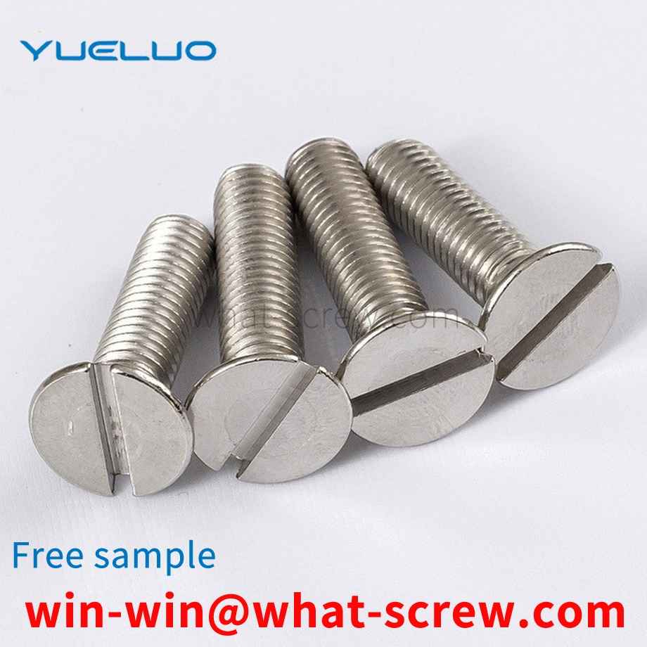 Countersunk head screws