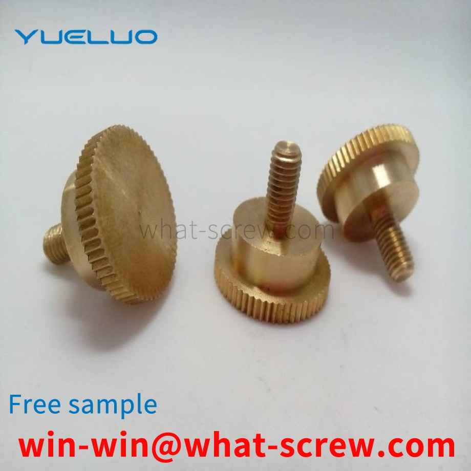 Non-standard straight flower copper screws