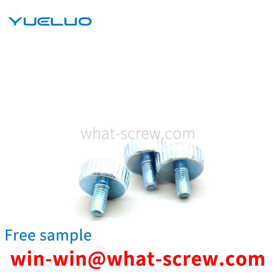 Customized cylindrical head knurled steps