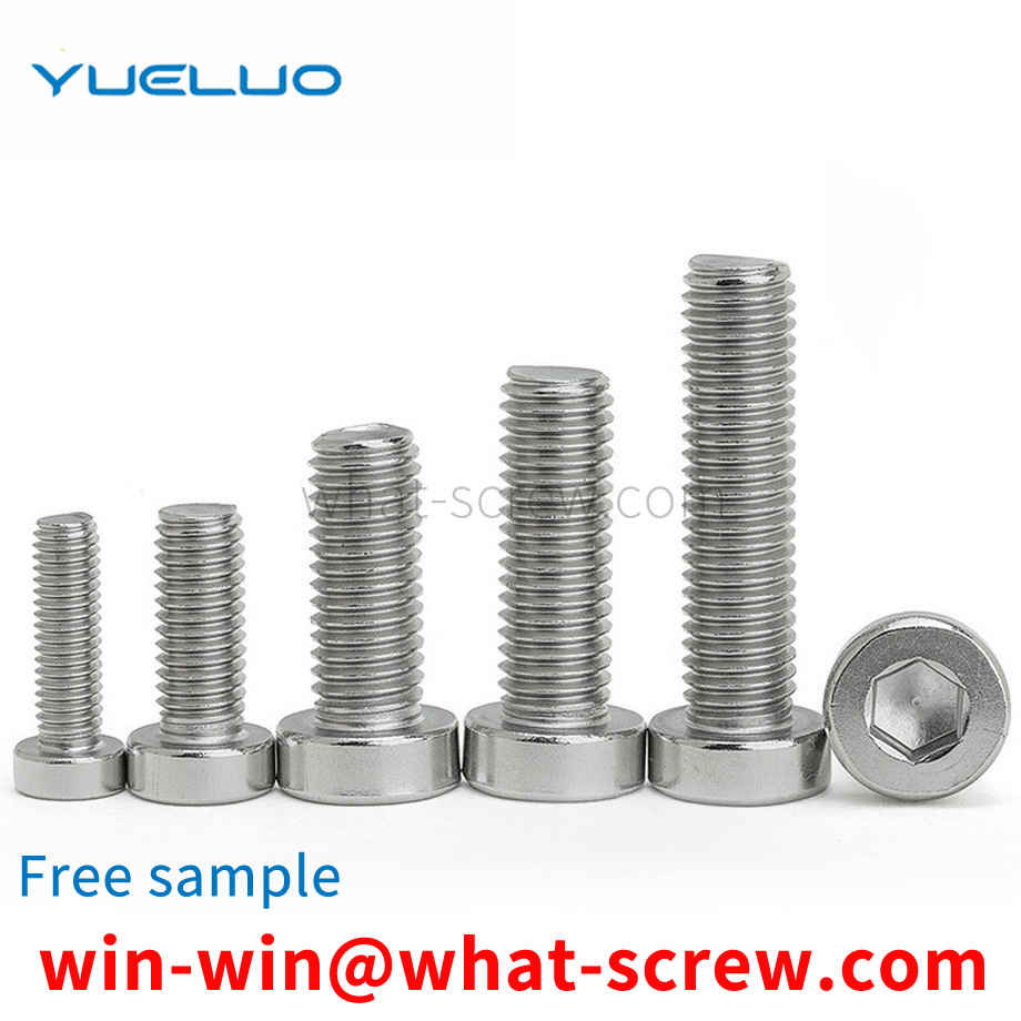 Customized thin head socket head cap screws