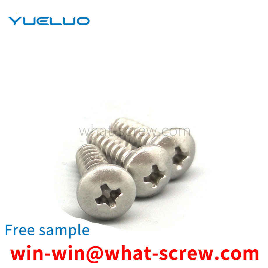 Pan head cross cut end screw