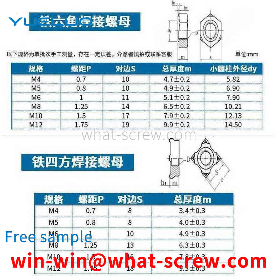 Customized Iron Hex DublinWeld Nuts