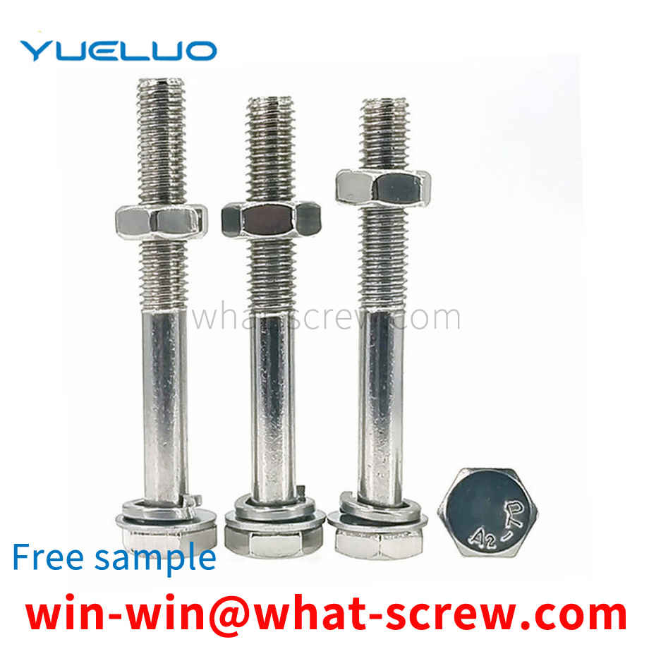 Half threaded screw