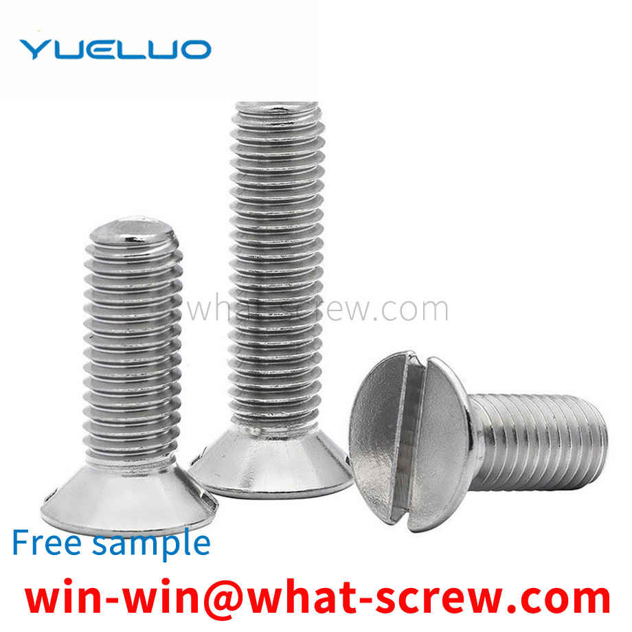 Slotted countersunk head screws