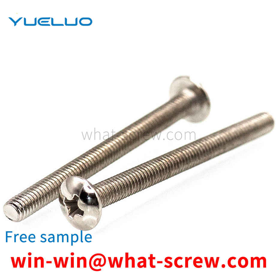 Customized cross large flat head Portlandmachine screw