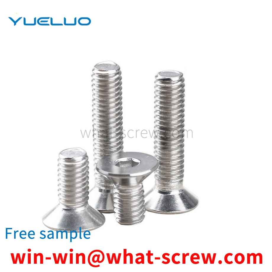 Countersunk head socket head cap screws