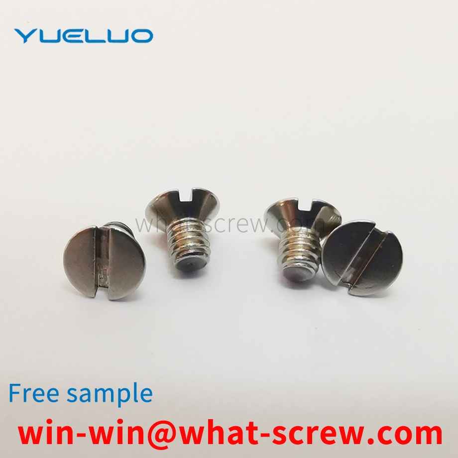 Slotted Flat Cup Screws