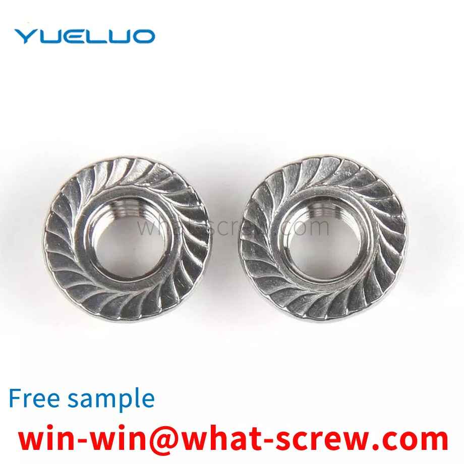 Customized iron toothed flange nuts