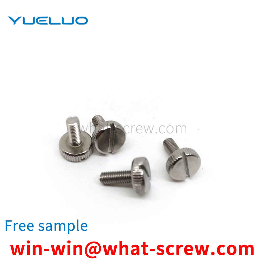 Knurled Cylindrical Head Slotted Thumb Screws