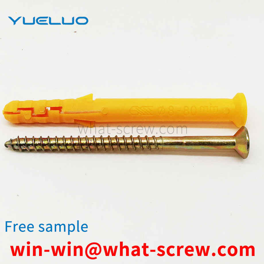 Customized small yellow croaker plastic expansion tube