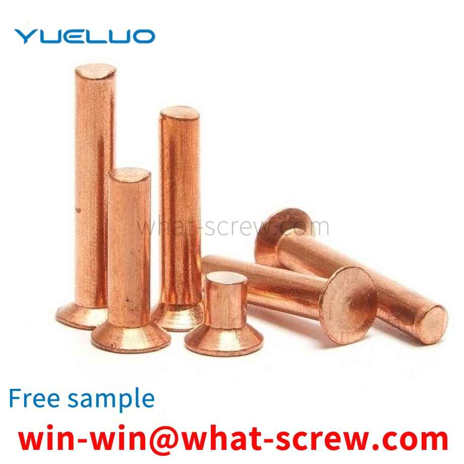 Pure copper countersunk head solid rivets