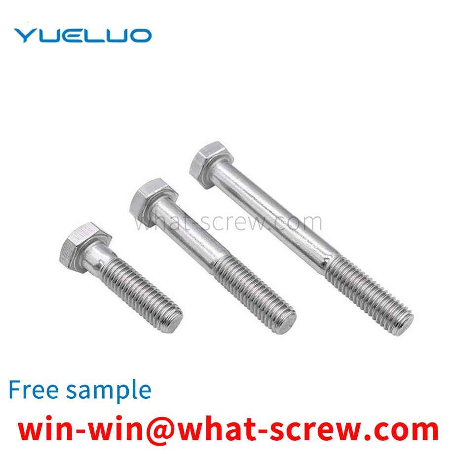 Extended half thread screw