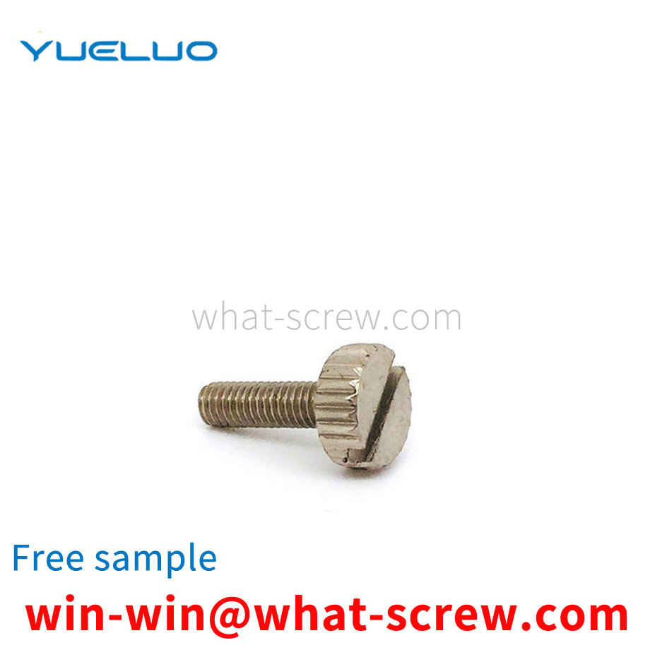 Customized Knurled Slotted Screws