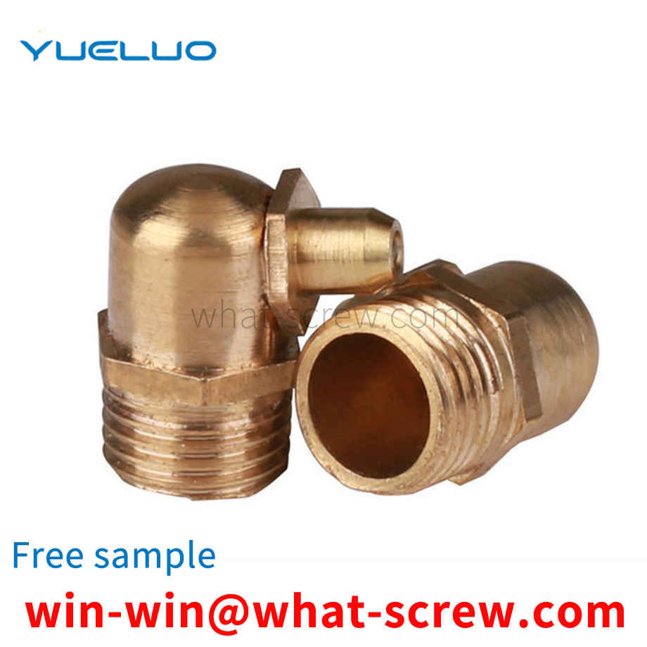 Customized pure copper grease nozzle