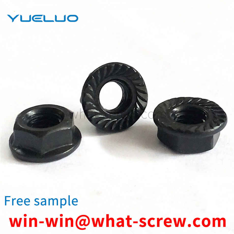 Black Zinc Flange Nuts