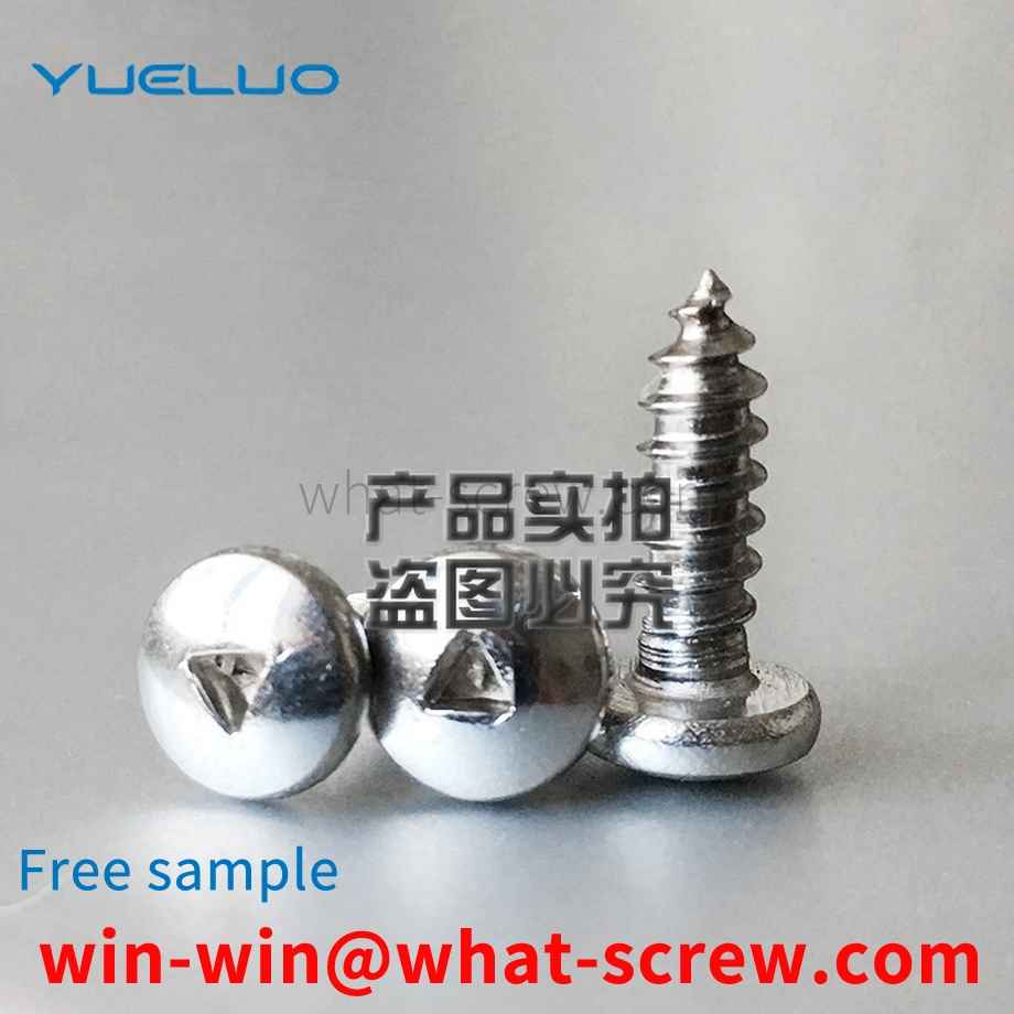 Pan head triangular groove tapping screw