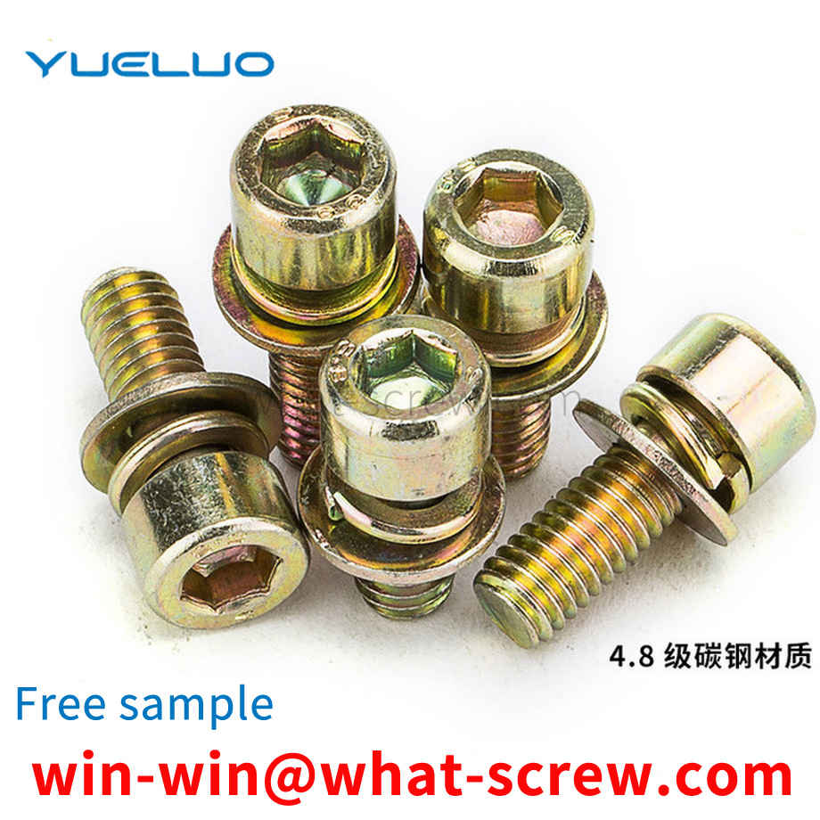 Three combination screws