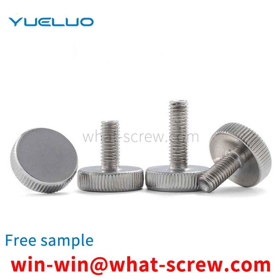 Flat head adjusting screw