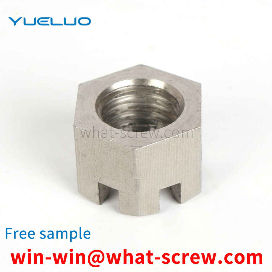 Axle positioning fine buckle groove nut