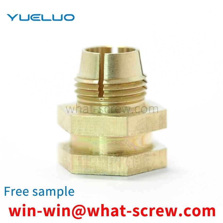 Slotted Hexagon Brass Nut