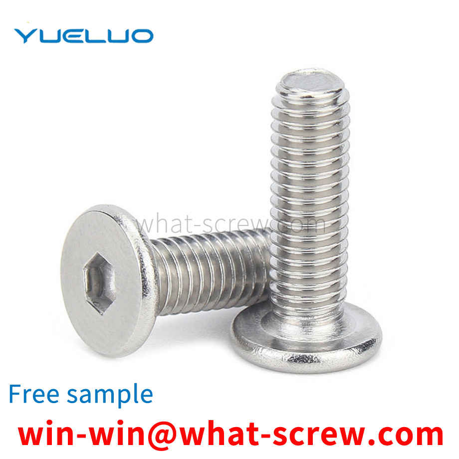 Large flat head socket head Vancouvercap screw