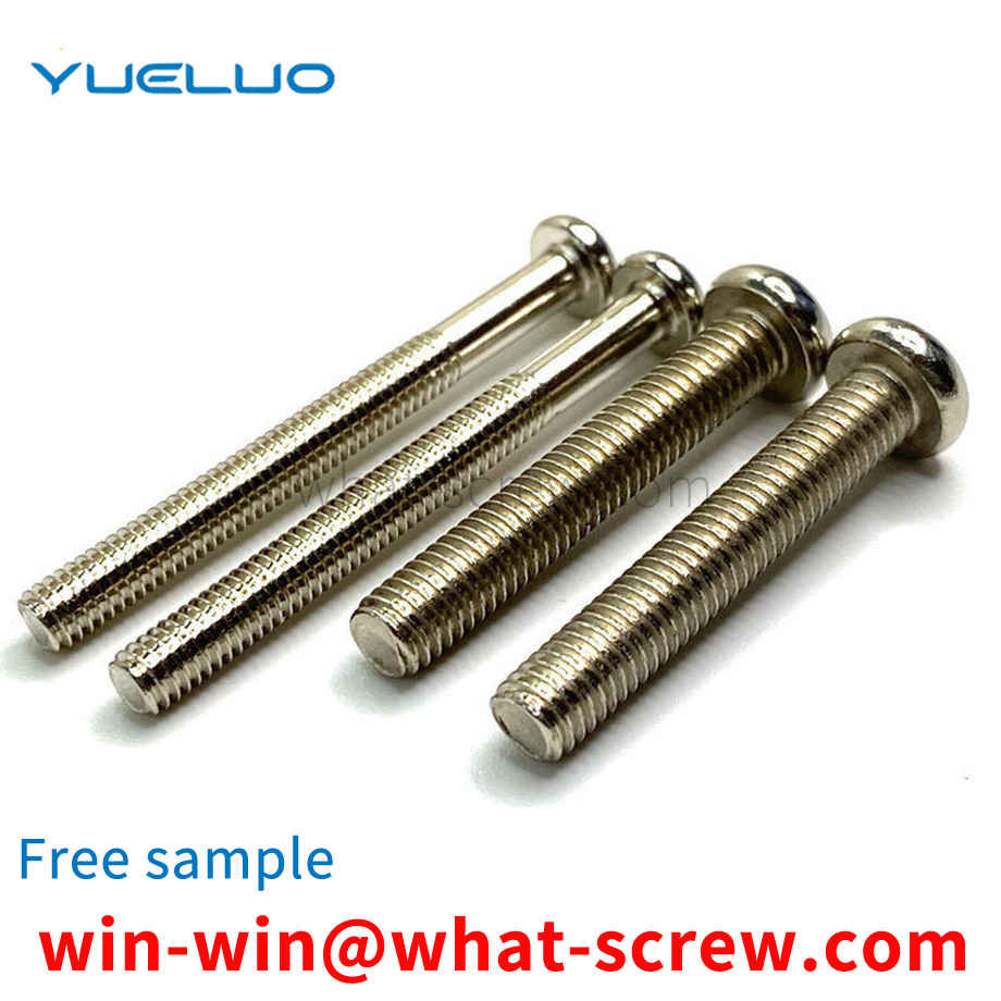 Processing round head screws