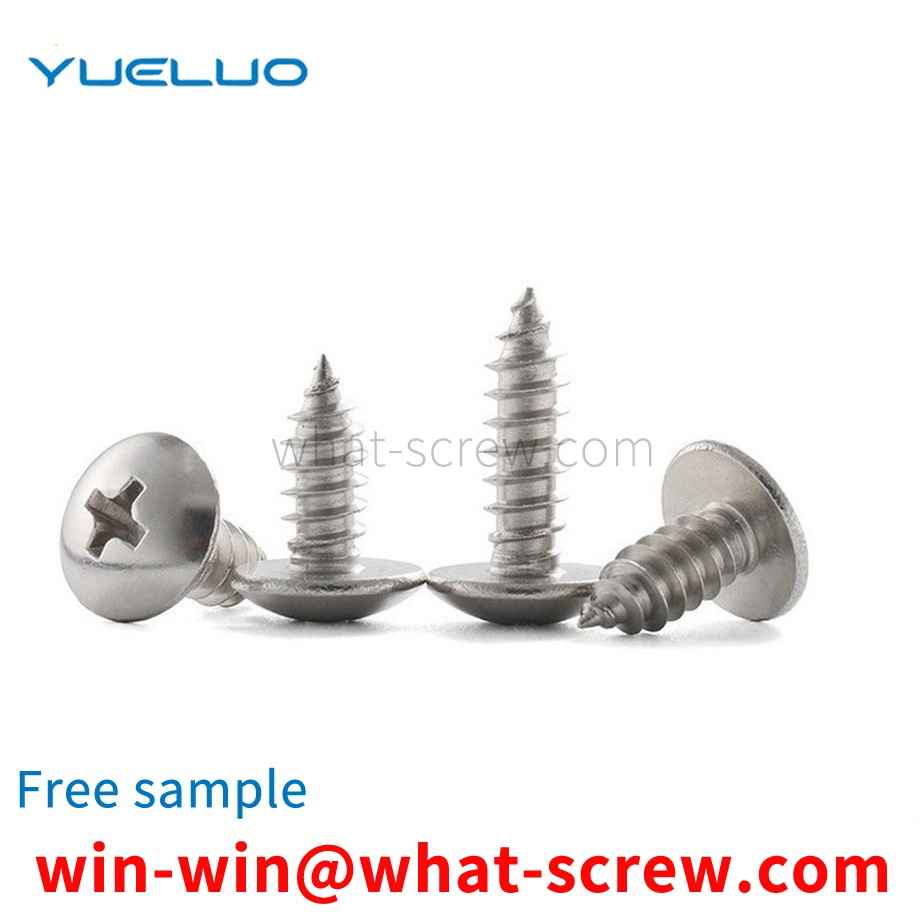 Customized large flat head self-tapping screws